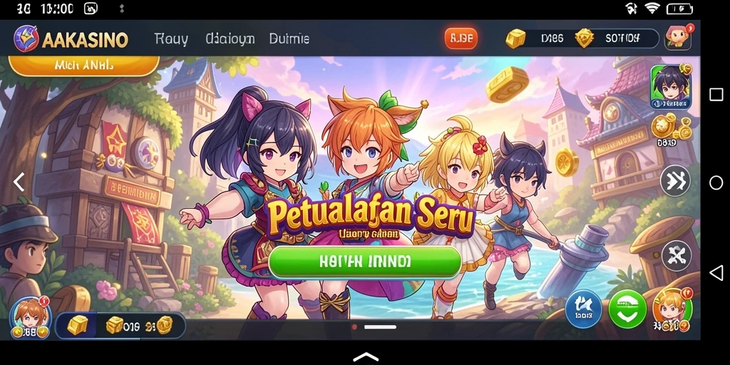 Tampilan gameplay AAKASINO yang menarik dan penuh aksi.