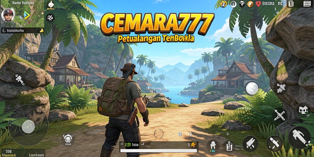 Screenshot utama CEMARA777 menampilkan gameplay seru di dunia terbuka.