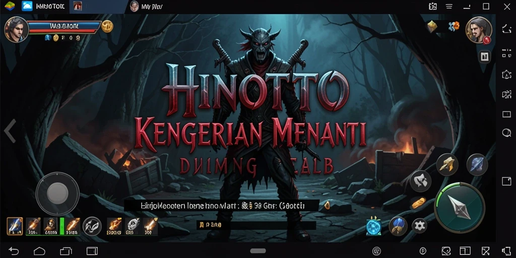 Screenshot HINOTOTO menunjukkan gameplay yang menegangkan dengan suasana Horror.