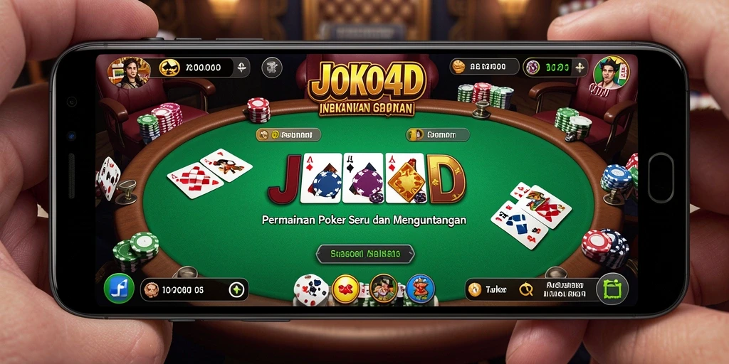 Tampilan gameplay poker seru di JOKO4D.