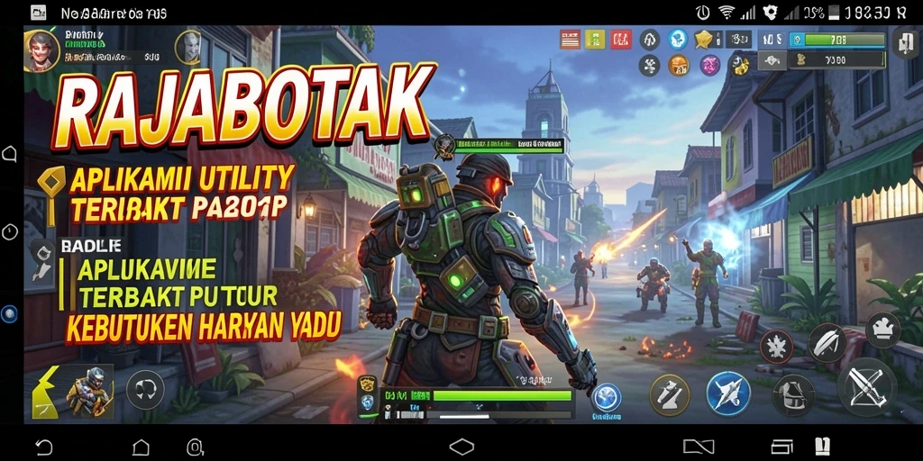 Tampilan antarmuka RAJABOTAK yang memudahkan penggunaan untuk kebutuhan harian.