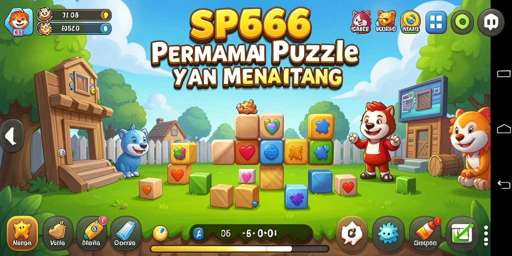 Tampilan menarik dari gameplay SP666 dengan tantangan Puzzle seru.