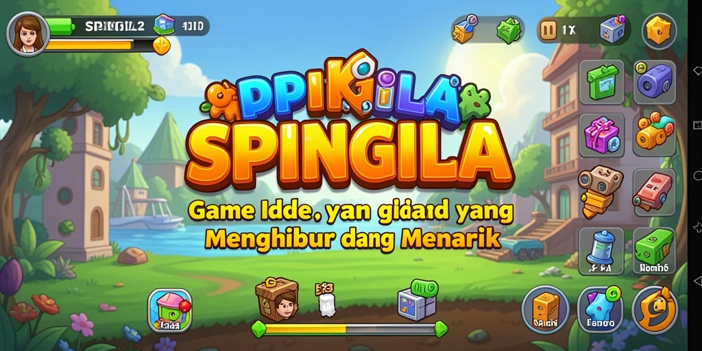 Tampilan gameplay SPINGILA yang menarik dan menghibur.