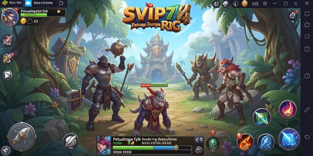 Tampilan gameplay SVIP7 yang dinamis dan menarik dalam dunia RPG.