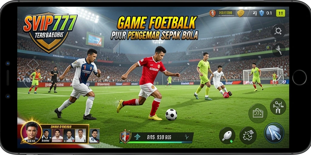 Screenshot utama gameplay SVIP777 yang menampilkan aksi seru di lapangan.